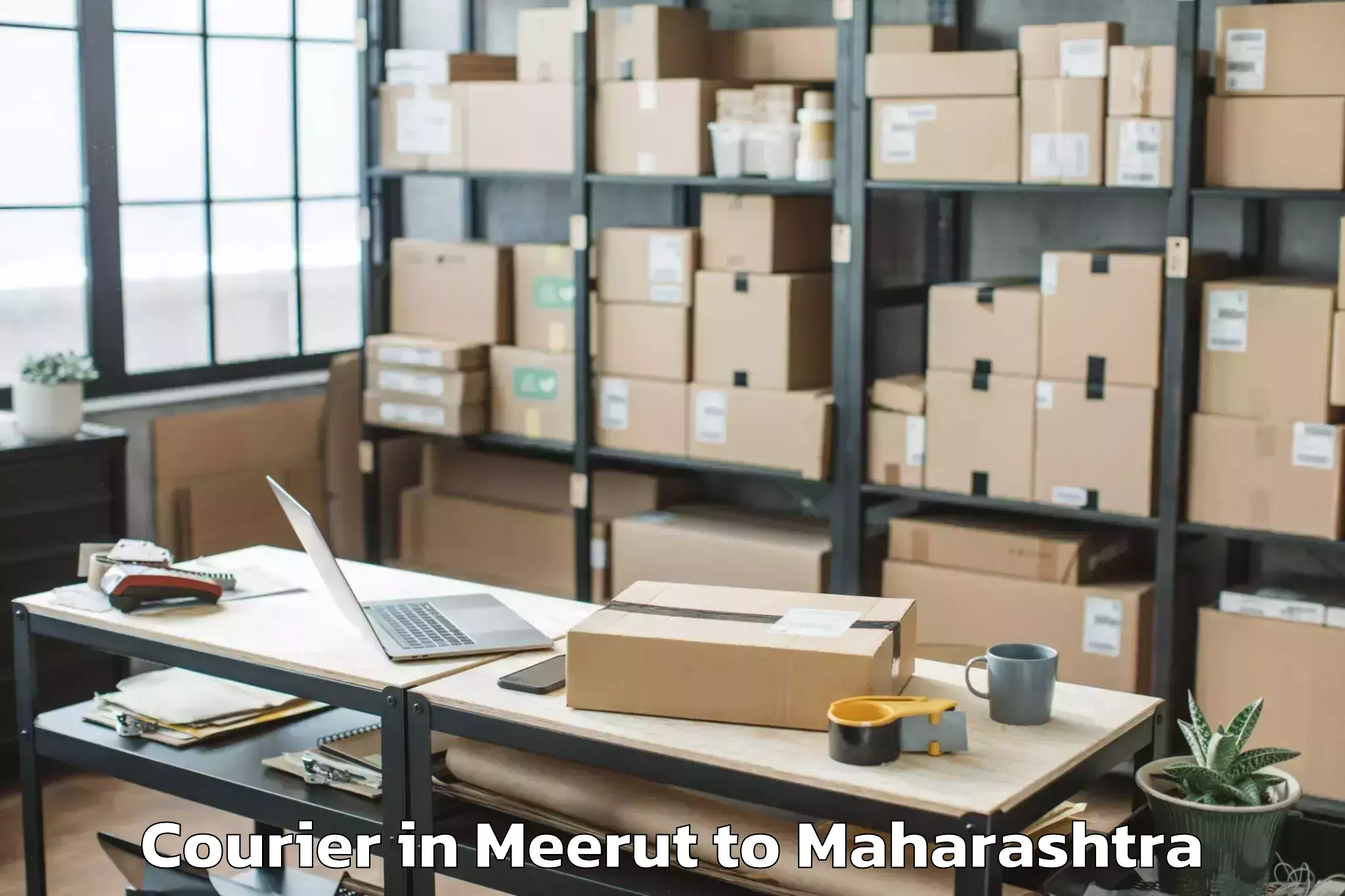 Trusted Meerut to Purandhar Courier